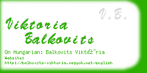 viktoria balkovits business card